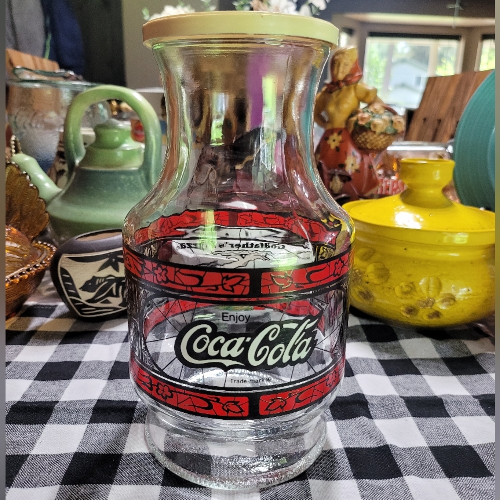 Vintage Godfather's Pizza Coca Cola Carafe/Coca-Cola/Pitcher